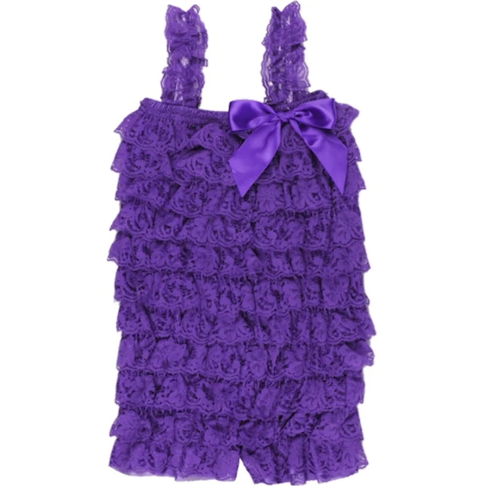 ✨NEW! 3 Ruffled Lacey Petti Rompers -Sz 6-18 Months